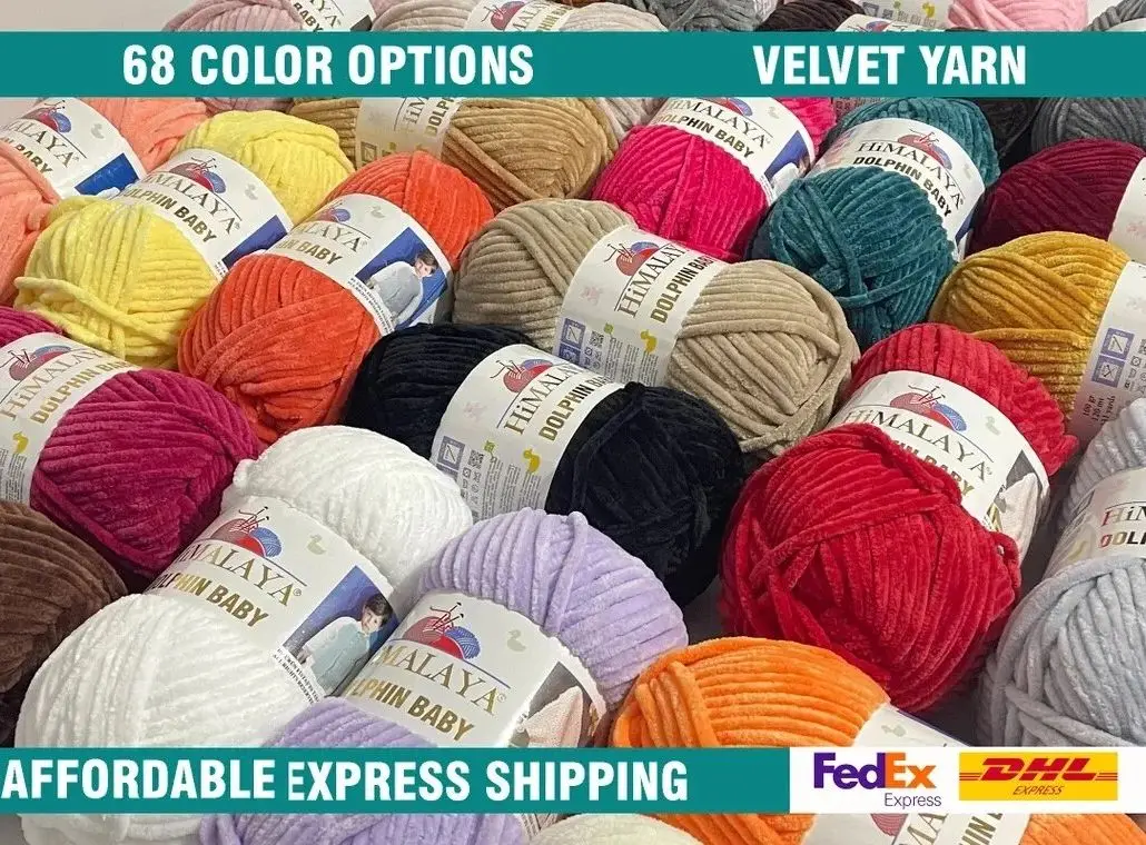 Himalaya Dolphin Baby Yarn Soft Super Bulky Very Thick Knitting Crochet Amigurumi Wool cotton yarn is a useful multi-coloured
