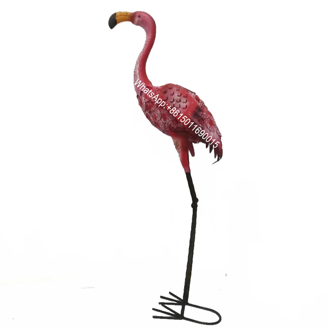 Imagem -03 - Livre Jardim Grama Decoração Simulação Luzes Solares Flamingo Ornamentos Jardim Paisagismo 1pc ao ar