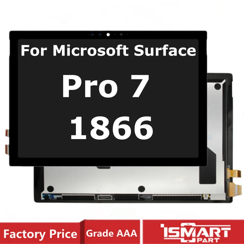 

12,3 "для Microsoft Surface Pro 7 1866 ЖК-дисплей, дигитайзер экрана, полная сборка, сенсорная панель, стекло, запасные части