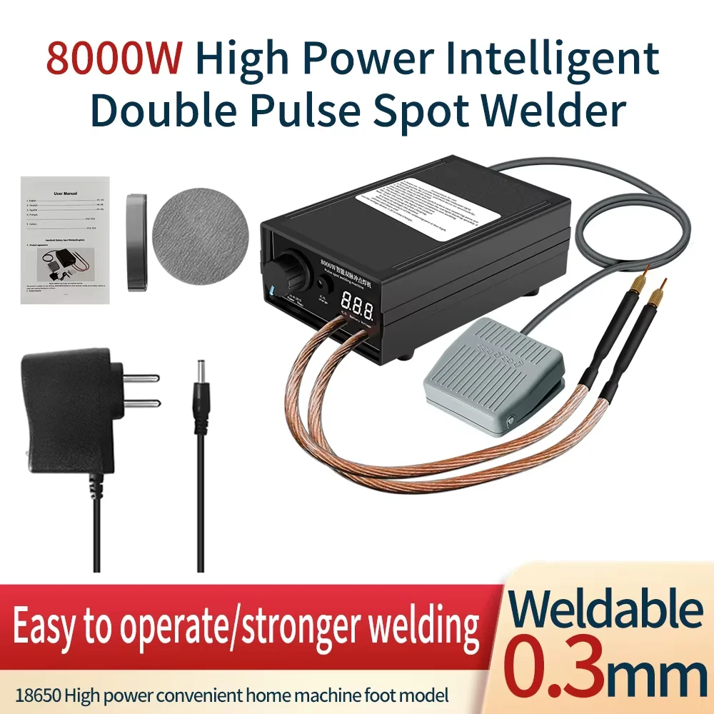 OWJHE 8000 W Mini Puntlasser Kit DIY Automat 18650 Batterij Lassen Draagbare Puntlassen Machine Pen Voor 0.3 MM Nikkel Strip