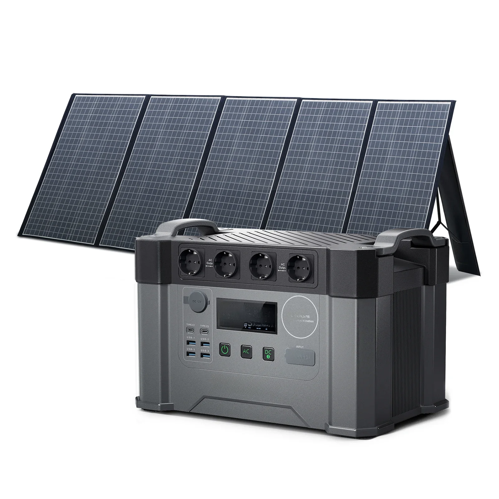 Gerador solar ALLPOWERS S2000 1500Wh / 2000W com painel solar portátil de 400W, estação de energia
