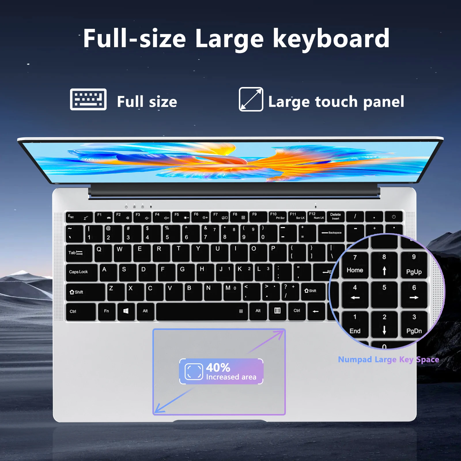 Laptops 15.6 Inch 8GB RAM 256 GB SSD 1920*1080P Screen Learning Portable Notebook Computer with Office 365 Camera for Student