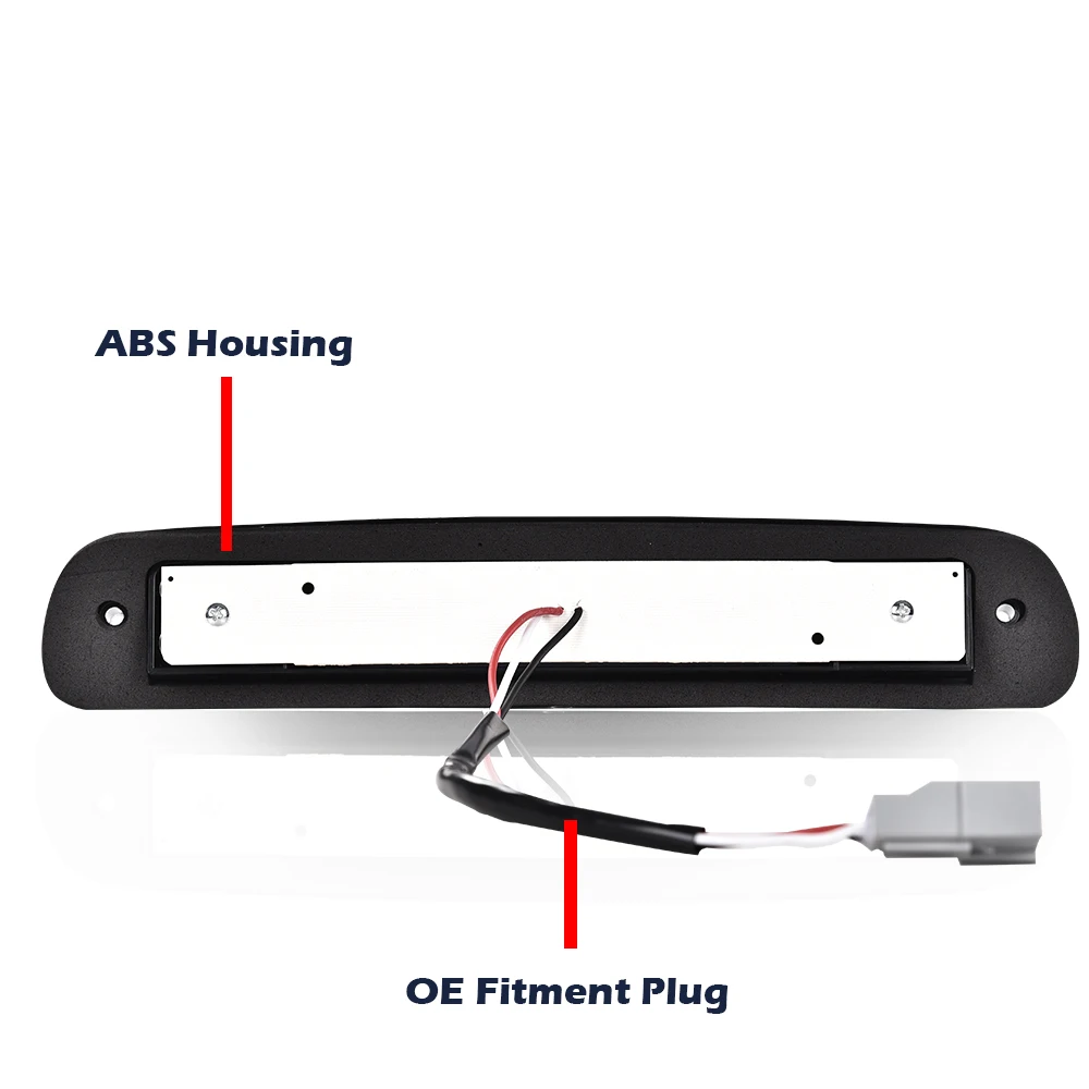Led Third Brake Light Cargo Lamp Smoked/Chrome for 1999-2016 Ford F250 F350 F450 High Mount Brake Light Cc3Z13A613B Abs
