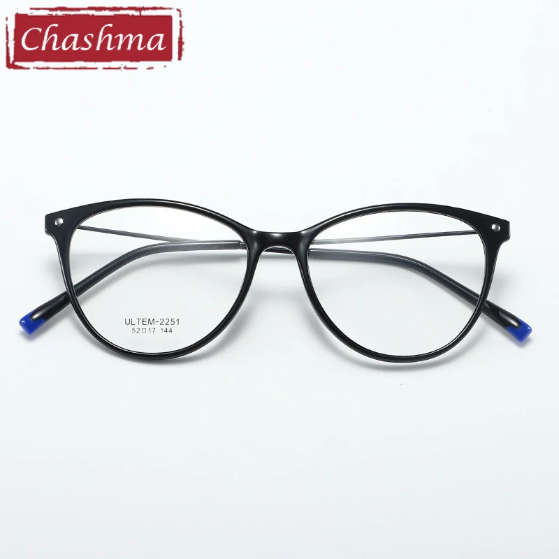 

Очки по рецепту Chashma, женские очки Cate Eye Ultem, оптическая оправа для очков для рецептов, линзы для близорукости, очки для чтения