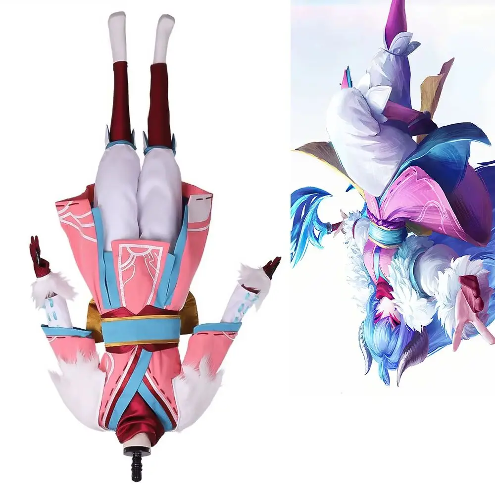 Game Kindred Cosplay Costume Adult Women Hunters Outfits Halloween Carnival Role Playing Female Custom Made