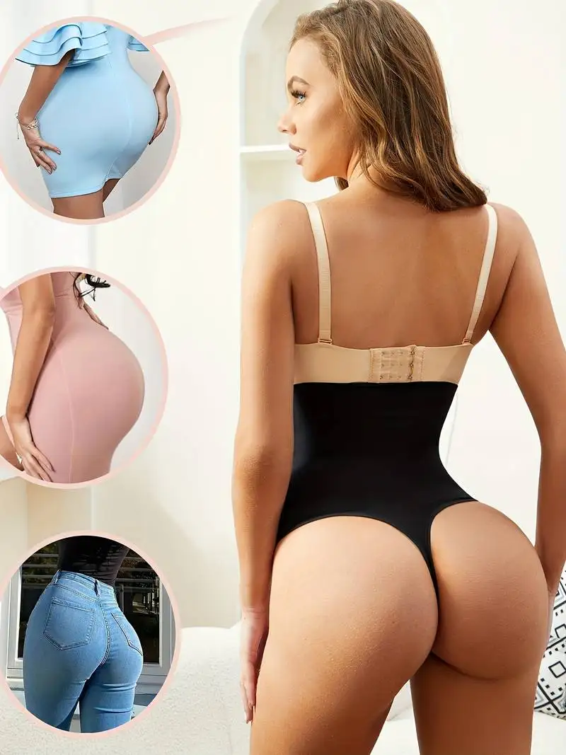 High Waist Butt Lifter Women Sexy Thong Shaper Tummy Control Panties Shaping Underwear Waist Trainer Pulling Briefs Shapewear