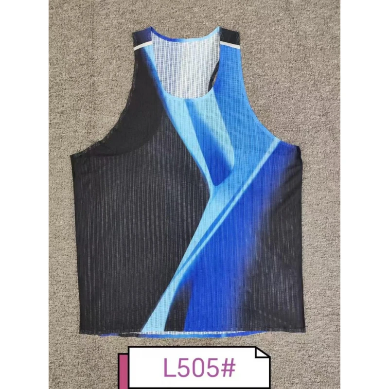 Custom Marathon Running Sleeveless Summer Tank Top Men Breathable Quick Dry Singlet Ultra Lightweight Marathon Track Field