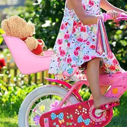 Doll Bicycle Seat Decoration Easy to Install Kids Gift for Most Bikes Doll Carrier Seat Bikes Accessories Bicycle Doll Chair