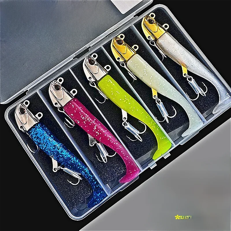Silikon Soft köder Set Köder für Angel köder See wurm Swimbait Streamer Spinner bait Angel zubehör