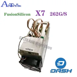 Usado dash asic mineiro fusionsilicon x7 262gh/s x11 mineiro traço moeda mineração melhor do que baikal BK-X x10 STU-U6 antminer d3 d5