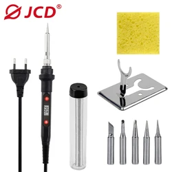 JCD New Digital Soldering Iron 80W Adjustable Electric Repair Tool Set Soldering Kit Professional With Tin Solder Tip 110V/220V