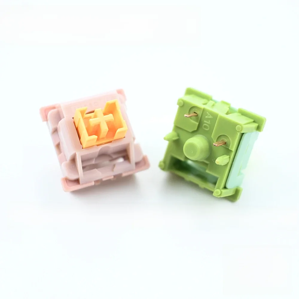 Outemu Silent Peach V2 Switch Lubed Update Silent Lemon V2 Switches Klawiatura mechaniczna Liniowy dotykowy 5Pin Niestandardowy DIY Hot-swap — zdjęcie produktu 7