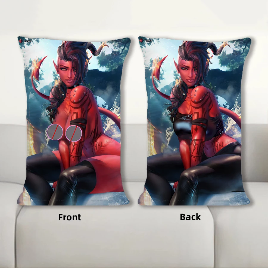 Dakimakura Anime Karlach Sofa Cushion Body Pillow Cover Double Side Print Bedding Throw Pillow Case