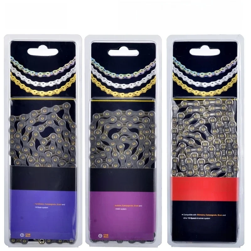 AliExpress GOLDIX SUMC Bicycle Chain 8 9 10 11 12 Speed MTB Mountain Road Bike Chains for Shimano 8s 9s 10s 11s 12s Titanium Ultralight Part