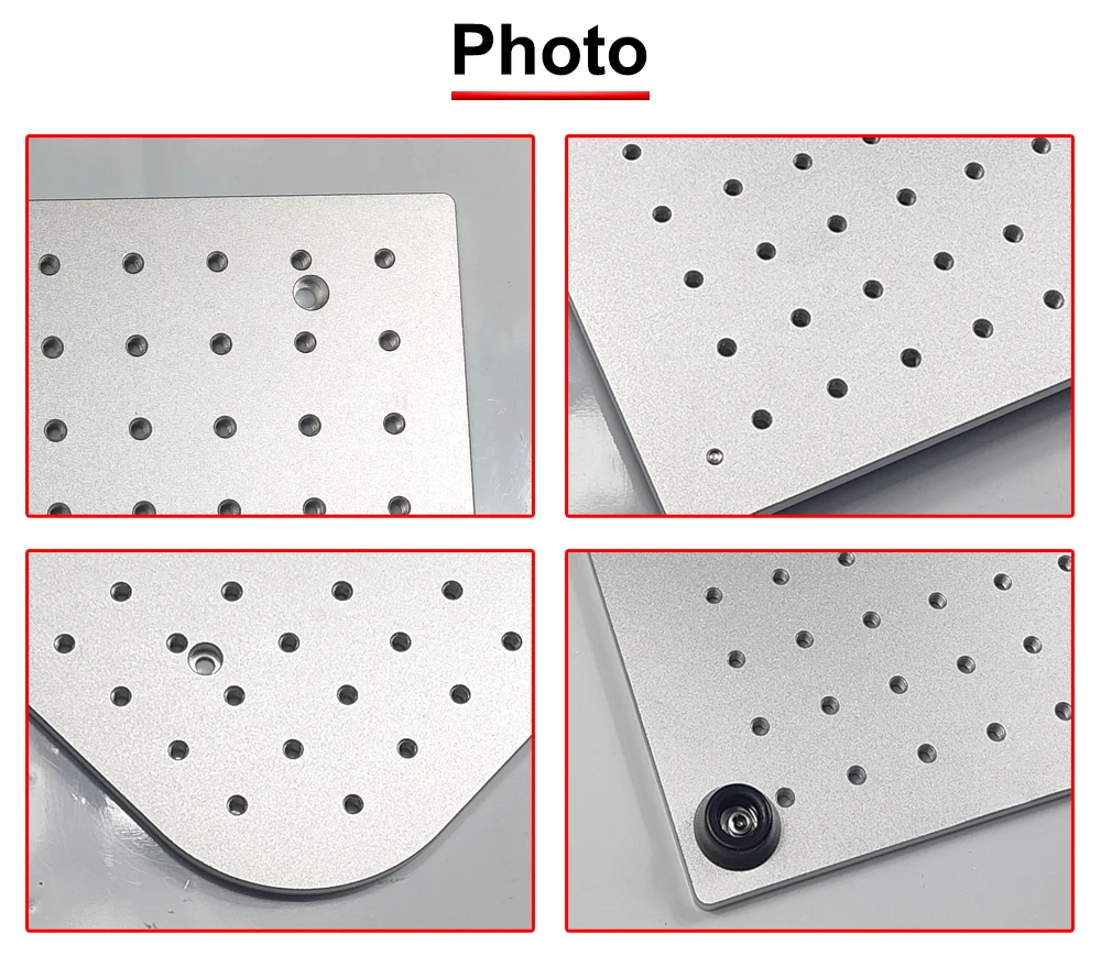 Hunst Fiber UV CO2 Markierungs-Arbeitstisch Aluminium-Arbeitsplattform 320*280 & 350*550 für DIY Lasermarkiermaschine – Detail 9
