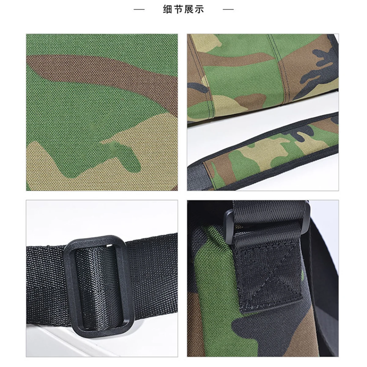Camouflage Choulder Bag Pouch Large Capacity Multifunctional Horizontal Waterproof Crossbody Packet for Hunting Camping Travel