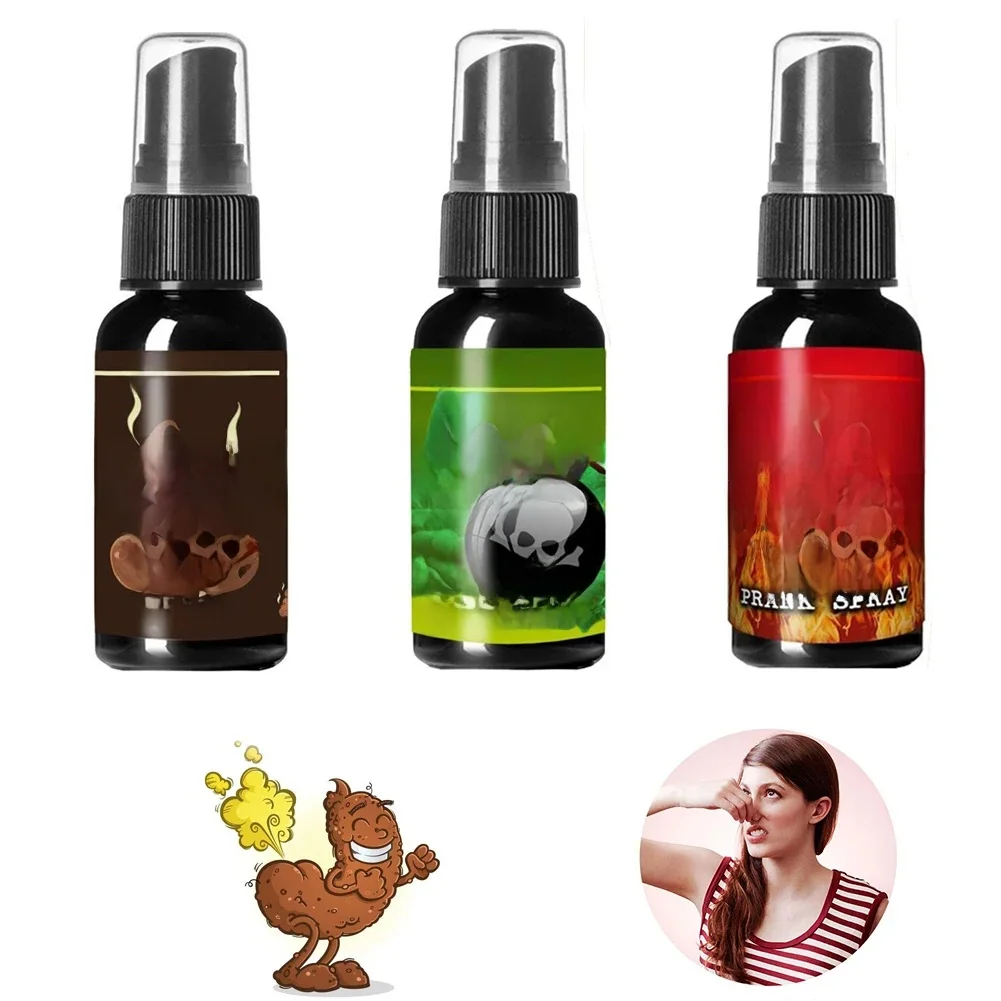 30ML nouveautés liquide pet Gag blague blague Spray peut piquer bombe piquant gaz puissant liquide pet Spray peut piquer bombe cul-smelly