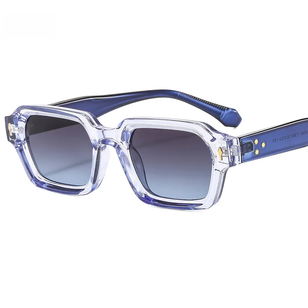 Nieuwe Mode Kleine Vierkante Zonnebril Voor Vrouwen Mannen Modern Design Retro Dubbele Kleur Frame Zonnebril Tinten Uv400 Bril - afbeelding 2