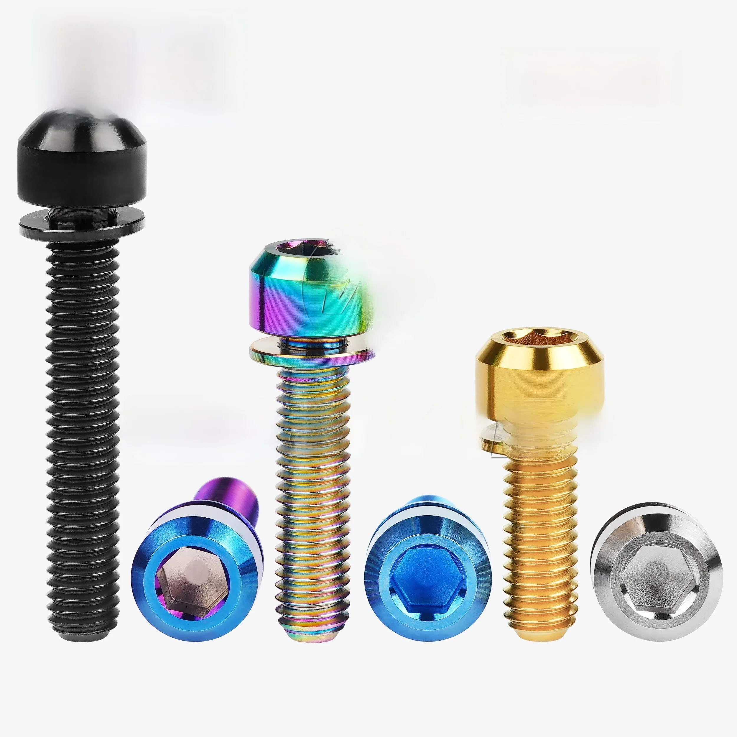 AliExpress Wanyifa Ti Bolts M6x16 18 20 25 35mm Allen Hex with Washers Screw for Bicycle V brake Hub Fixed