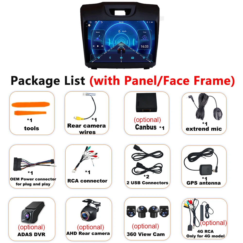 Für Isuzu Dmax MuX 2012-2020 Apple Carplay Android 16 Auto-Stereoanlage Radio-Videoplayer GPS WIFI Multimedia-Player 5G Wifi Kein 2din – Detail 4