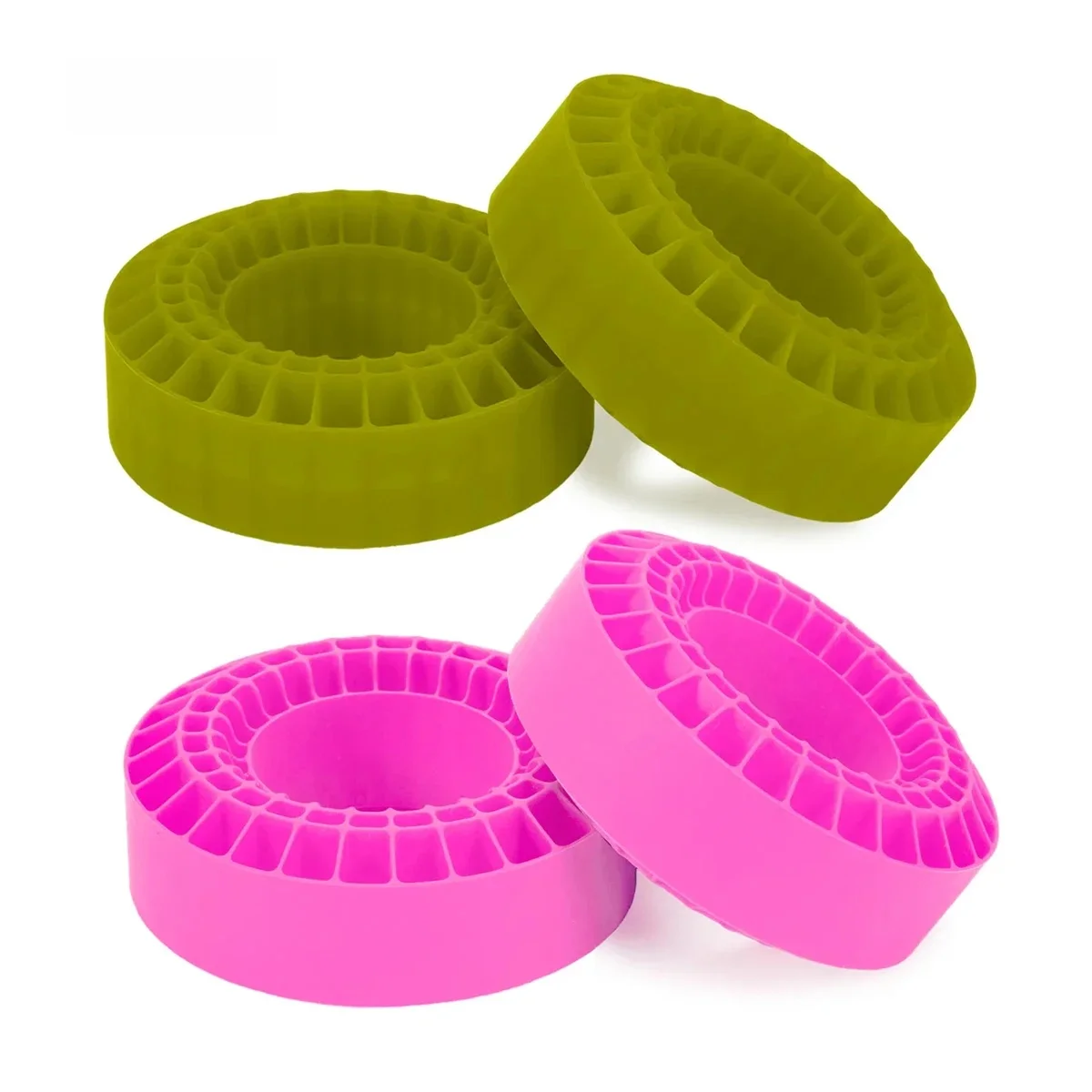 2/4 pièces mousse d'insertion en caoutchouc de Silicone 108mm convient aux pneus de roue 1.9 "pour 1/10 RC chenille TRX4 TRX6 Axial SCX10 Capra VS4-10