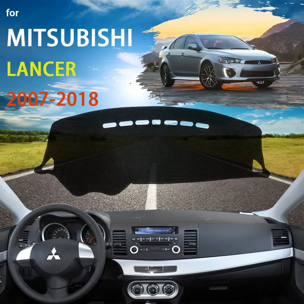 

Для Mitsubishi Lancer EX Galant Fortis Proton Inspira 2008 ~ 2017, противоскользящий коврик для приборной панели, солнцезащитный козырек, аксессуары для приборной панели