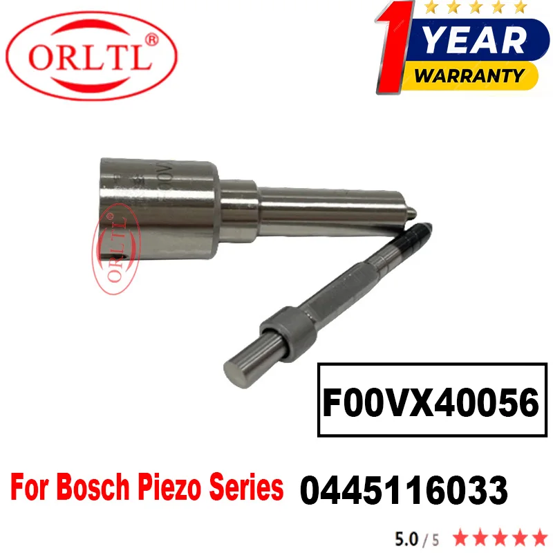 ORLTL Diesel Fuel Injector Nozzle F00VX40056 For Bosch Piezo 0445116033 0 445 116 033 F 00V X40 056