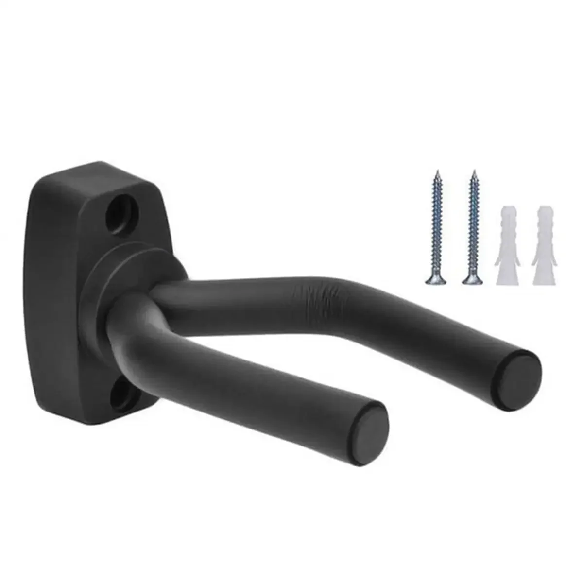 Guitar Wall Mount Hanger Black Guitar Hanger Gancho de parede para todos os tamanhos Guitarras Baixo