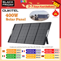Oukitel Pv400 400W Foldable Portable Solar Panel with Kickstand, 23% Energy Conversion Rate, Ip65 Waterproof