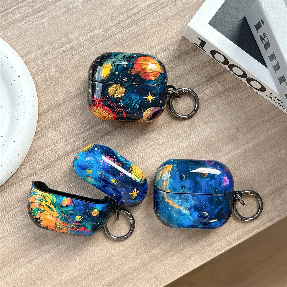 

Creative Starry Sky Space Ball is suitable for Samsung Buds3/3pro headphone cover, IMD soft shell fully wrapped design