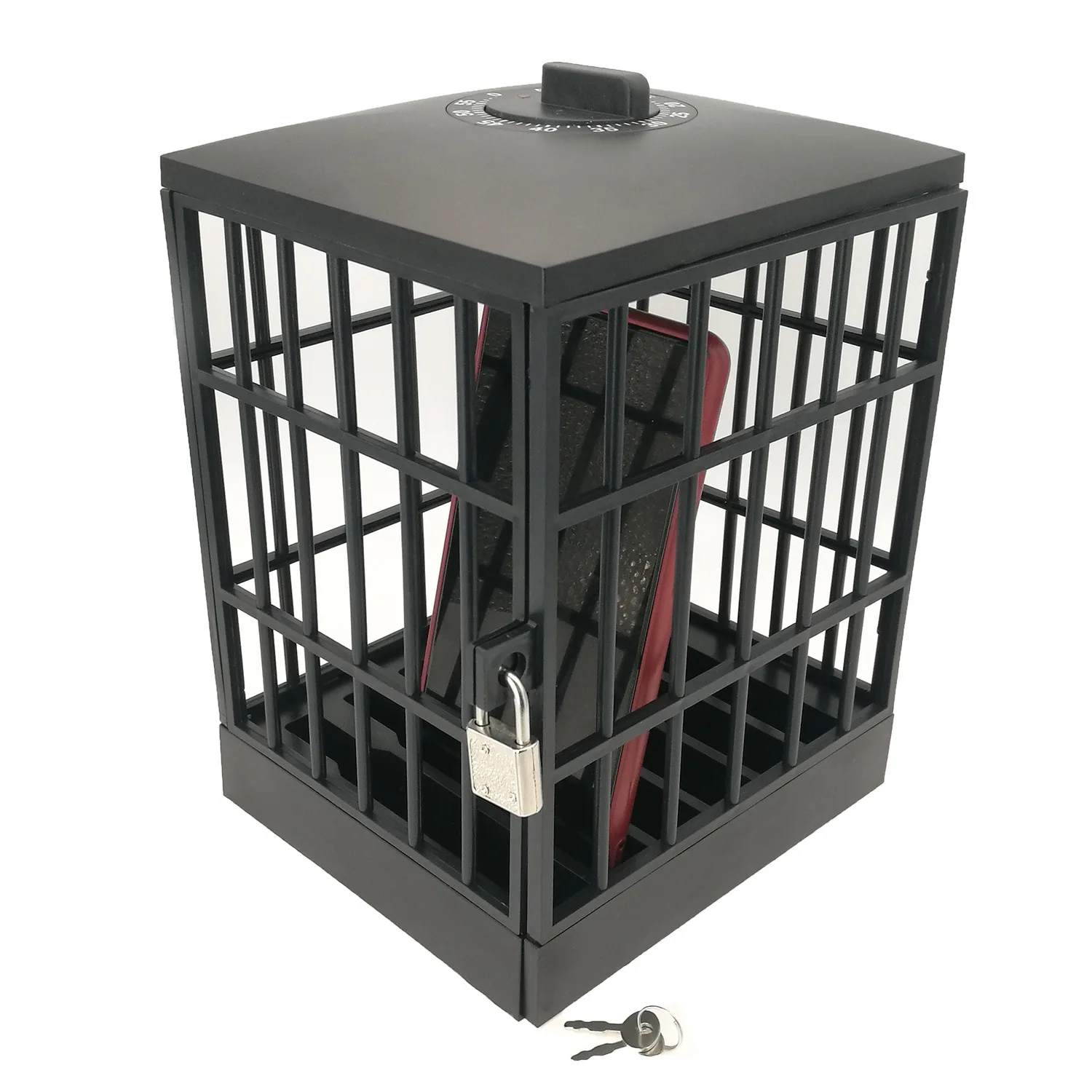 Sturdy Cell Phone Block | Portable Mobile Phone Storage Box | Phone Lock-Up Jail to Keep You Away fr