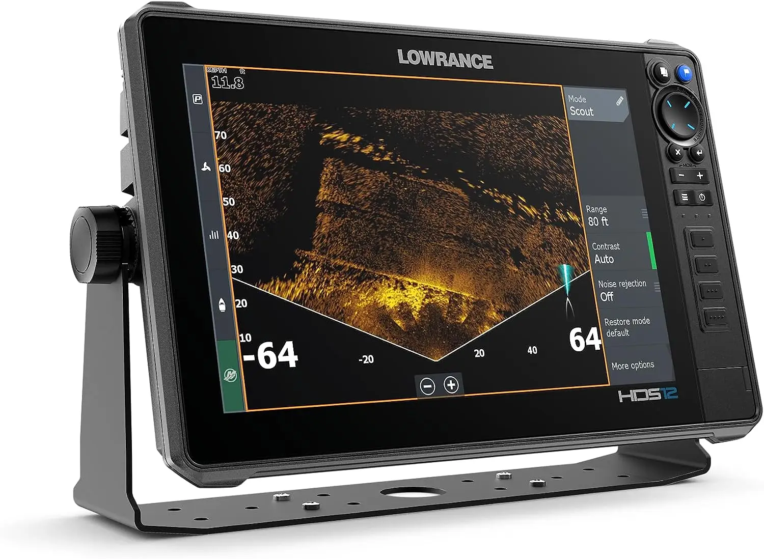 Lowrance HDS PRO 12 Inch Fish Finder with ActiveImaging HD 3-in-1 Transducer with Smartphone Integration