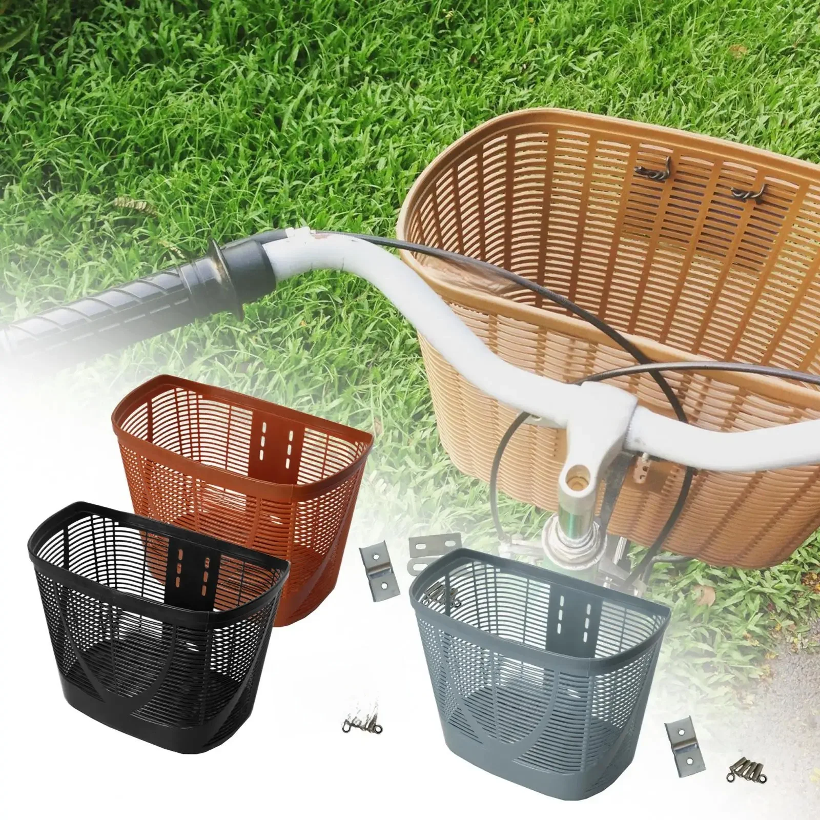 AliExpress SONONIA Bicycle Basket Kids Adults Bike Front Basket Pet Carrier Large Storage Box for Camping Grocery Shopping