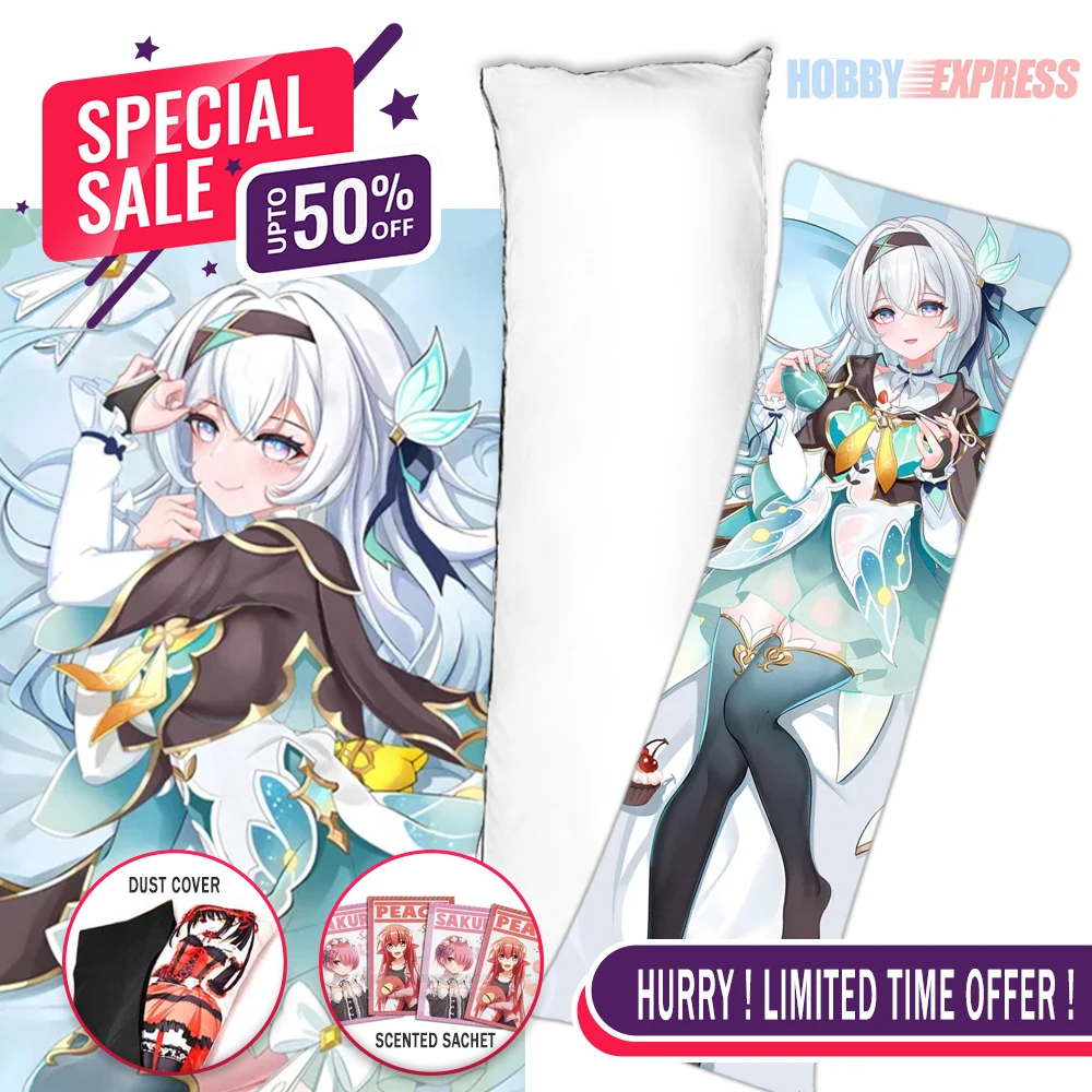 Hobby Express Anime Dakimakura Japanese Otaku Waifu Hugging Body Pillow Cover Case Firefly Honkai Star Rail 248541-2