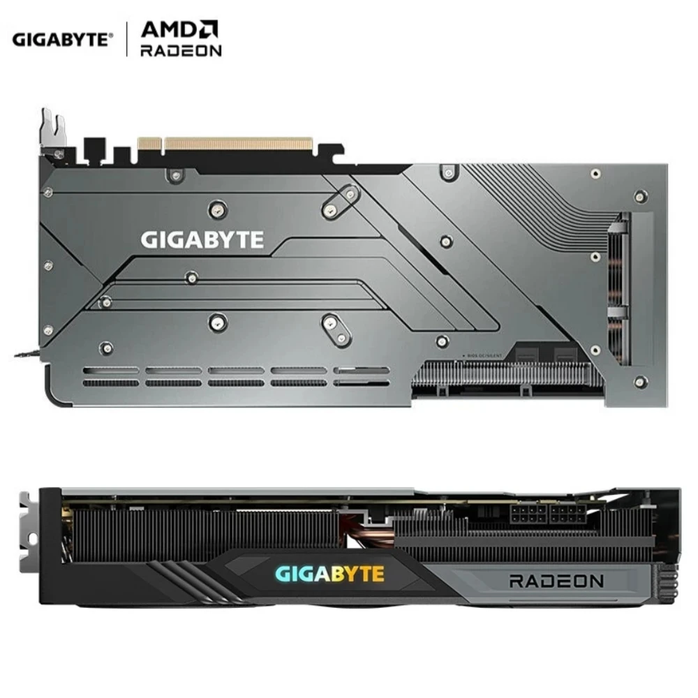 Б/У GIGABYTE RX 7800XT игровая видеокарта 16G OC RDNA3 игровая волшебная видеокарта для редактирования видео графический процессор 16 ГБ GDDR6
