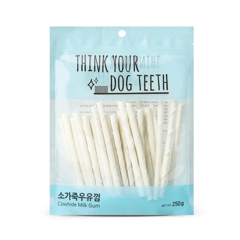 Think Toxin Leather milk gum grinding puppy dental gum long eating puppy gum snack 44P