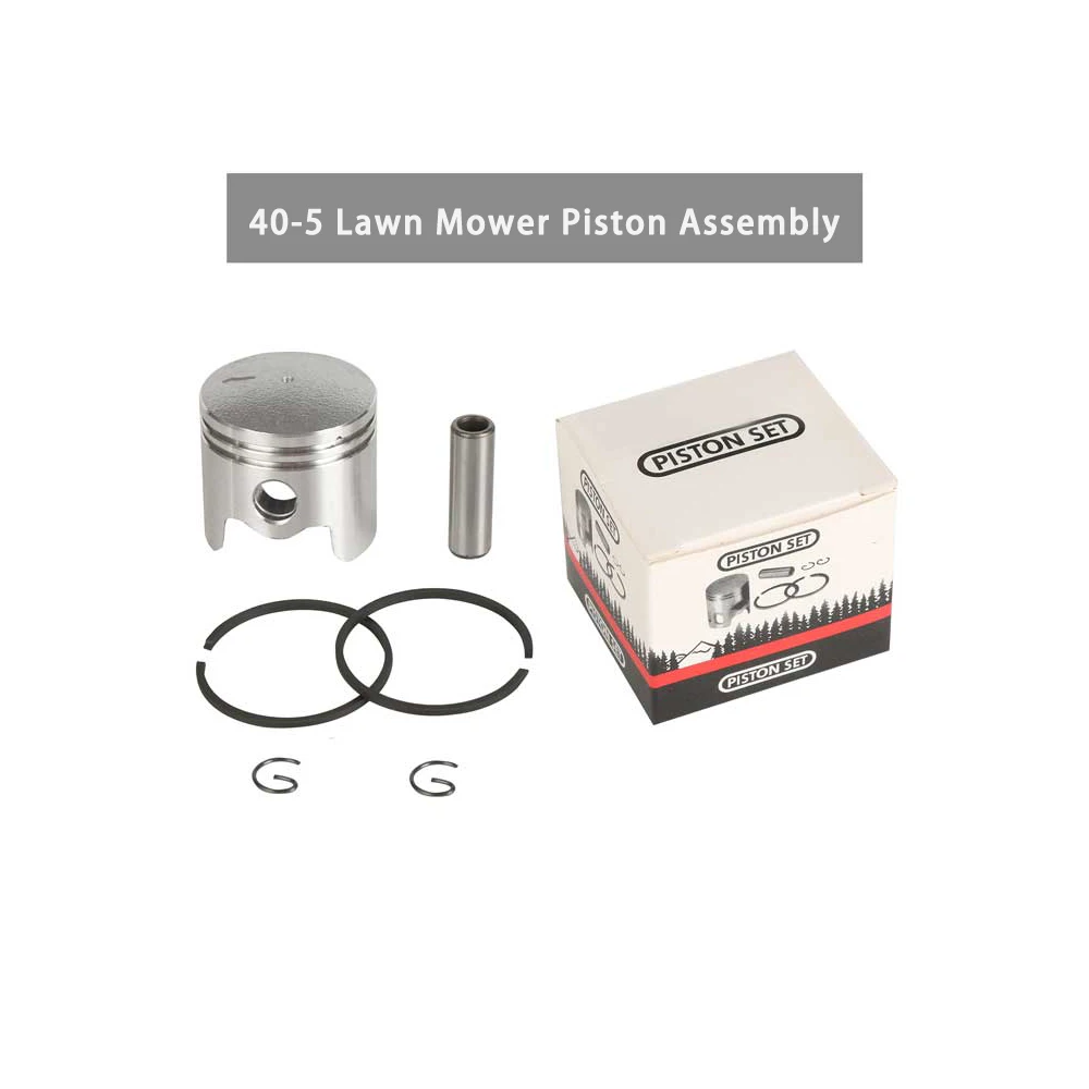 

40-5 43CC Brush Cutter Piston Kit Assembly Piston Ring Assembly Pin Suitable For 43CC Lawn Mower Cylinder Parts