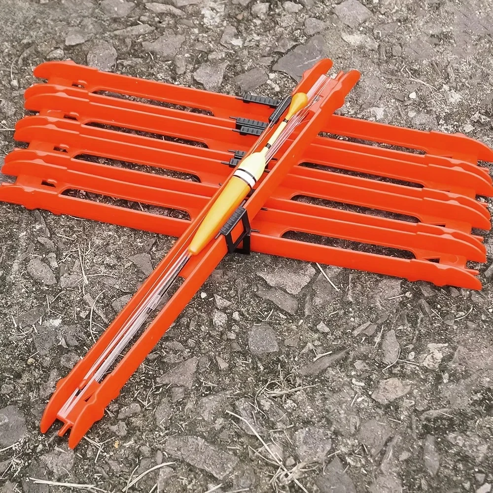 Hirisi 10 pièces pêche ligne en plastique enroulement conseil support de plate-forme ligne de pêche accessoires plate-forme enrouleurs WD101