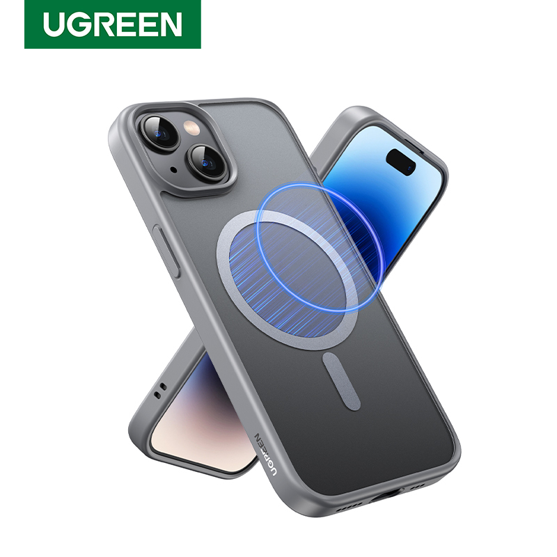  UGREEN Matte Magnetic Case for iPhone 15 Pro Max Cases Shockproof Cover for iPhone 16 Pro Plus 15pro for Magsafe Macsafe Case