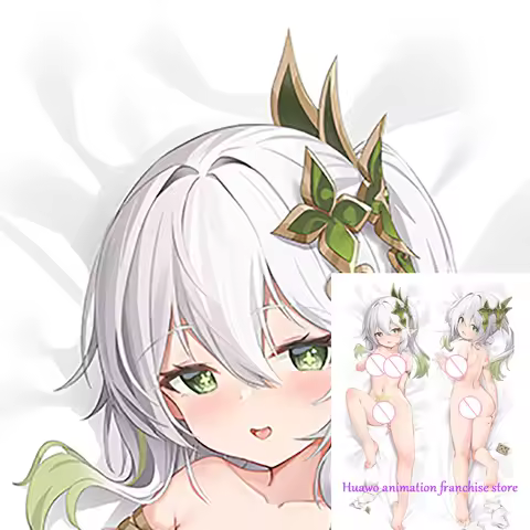 Anime Dakimakura Pillow Genshin Impact Nahida 2-Side Print Pillowcase Hugging Body Cushion Cover Otaku Waifu