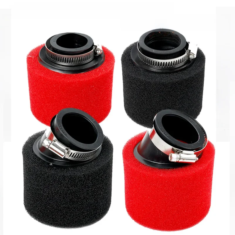 AliExpress NONE Black and Red Foam Air Filter 35mm 38mm 42mm 45mm 48mm Sponge Cleaner Moped Scooter Dirt Pit Bike Motorcycle