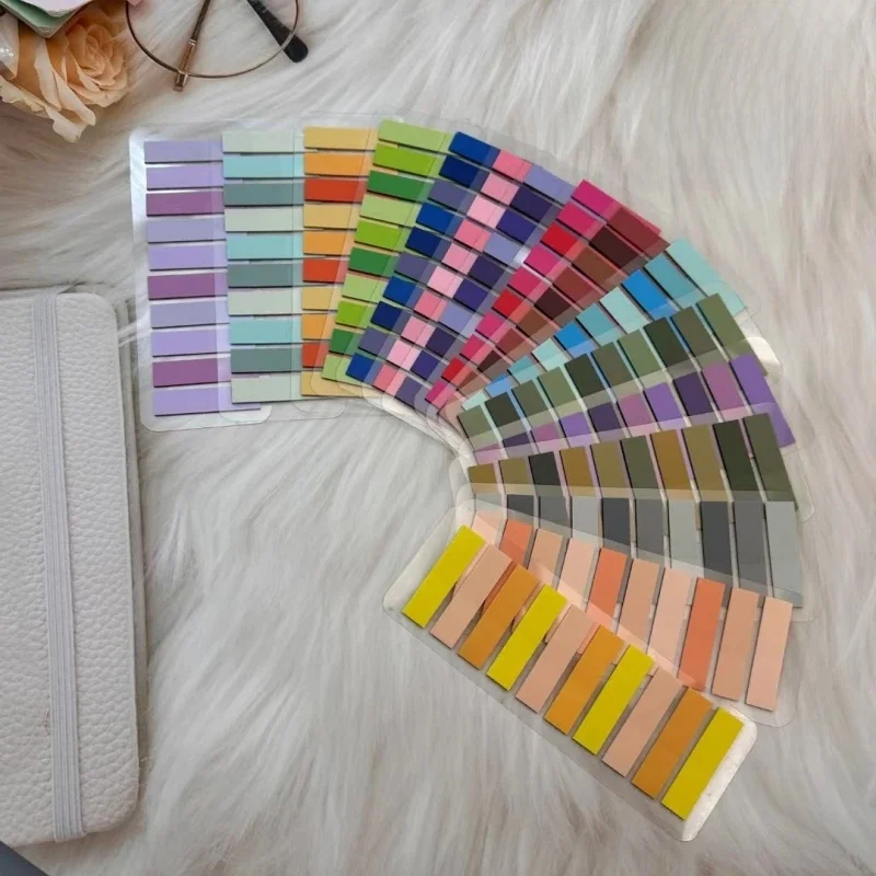 3200 arkuszy przezroczysty kolorowy indeks kreatywne notesy biuro szkolne artykuły papiernicze naklejki samoprzylepne karteczki samoprzylepne — zdjęcie produktu 7