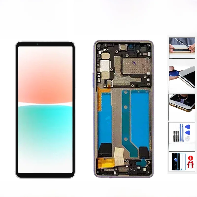 6.0 "Originele Almoled Voor Sony Xperia 10 Iv Lcd Touch Screen Digitizer Vergadering X10 Iv XQ-CC54 Touch Screen vervanging - afbeelding 2