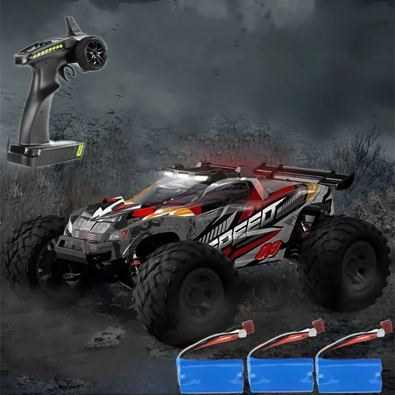 Update 70 Km/h Hoge Snelheid Rc Raceauto Retrofit Elektrische 2.4Ghz 1:10 Schaal 4wd Rc Vrachtwagen 4wd Schokdemper Off Road Voertuig Speelgoed - afbeelding 2