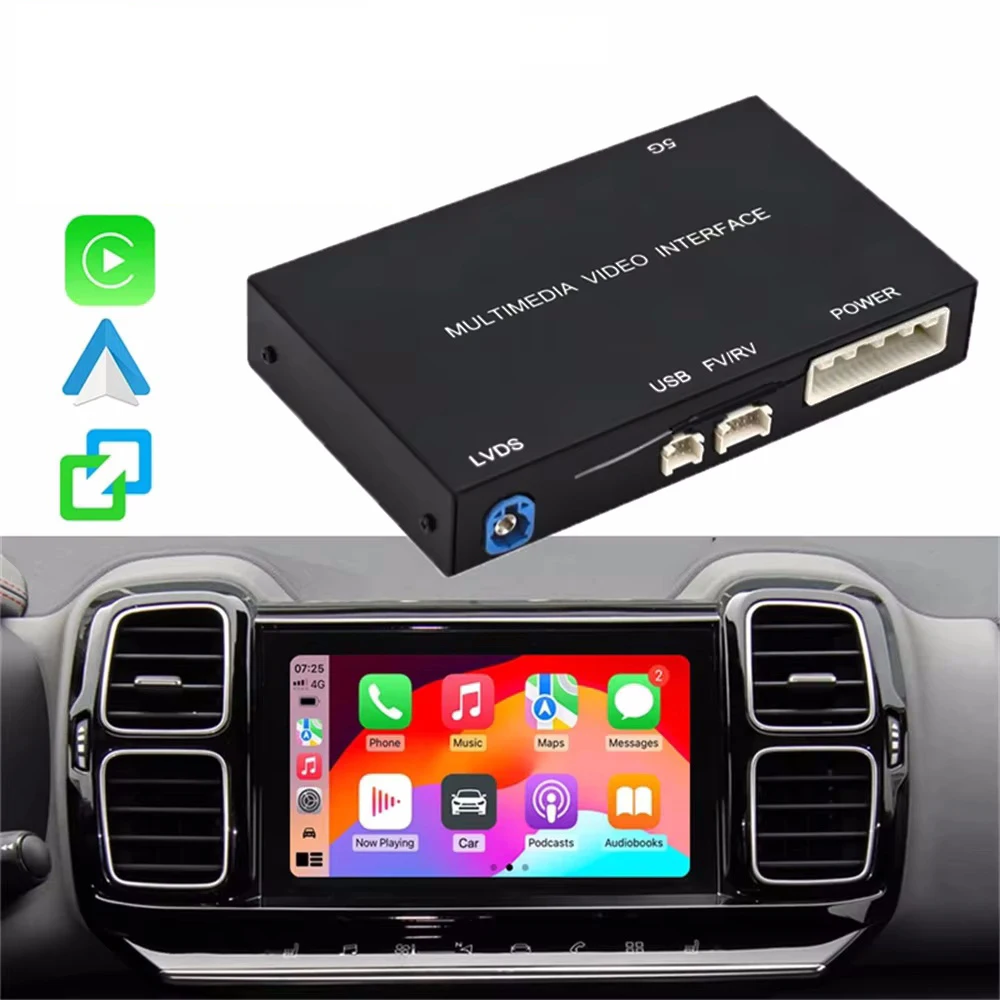 Wireless Carplay Android Auto For Peugeot&Citroen SMEG&MRN NAC 2013-2016 208 308 508 3008&C4 DS3 DS5 Support Reverse Camera