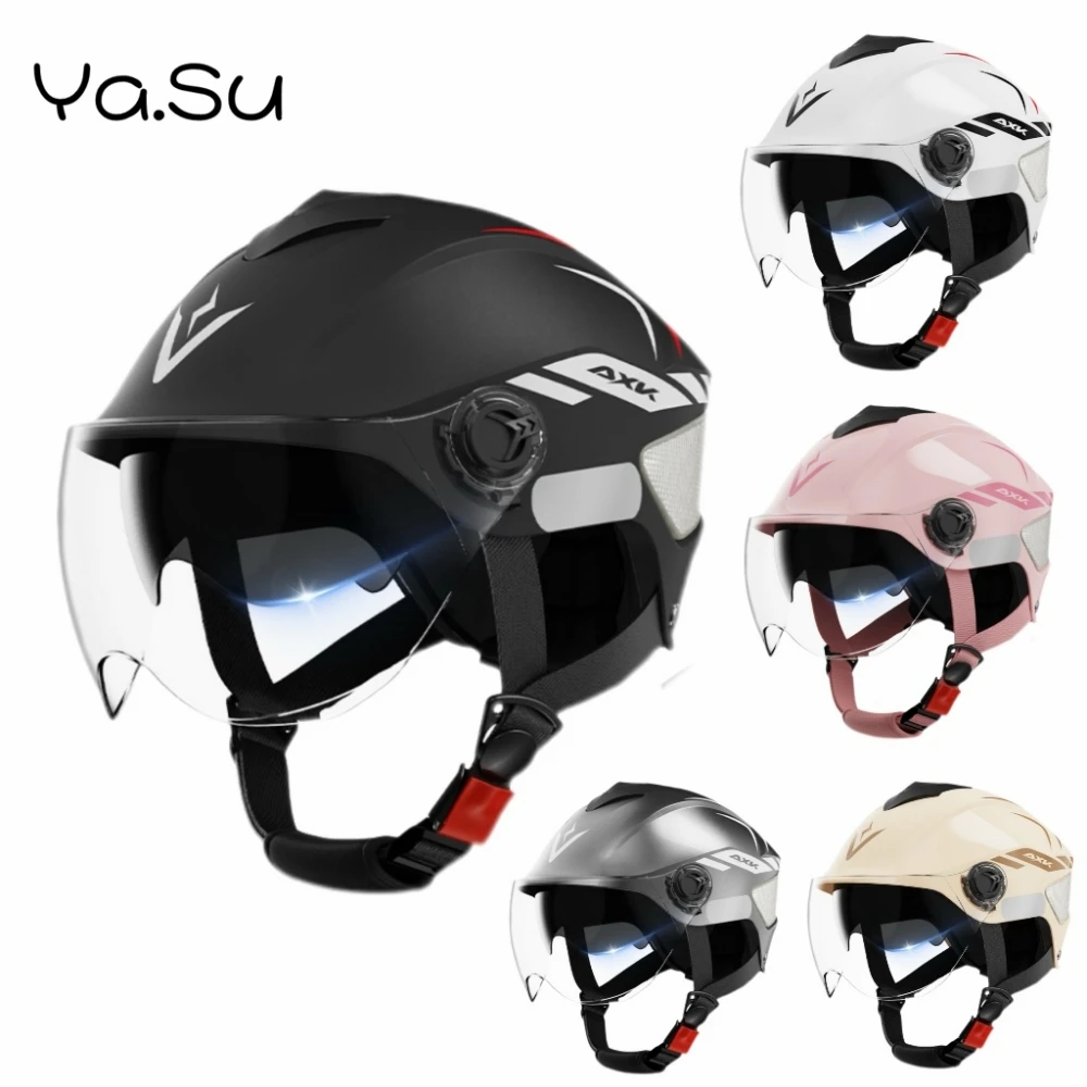 Cycling Helmet All Seasons Universal Electric Motorcycle Scooter Head Anti-fall Protection Helmet