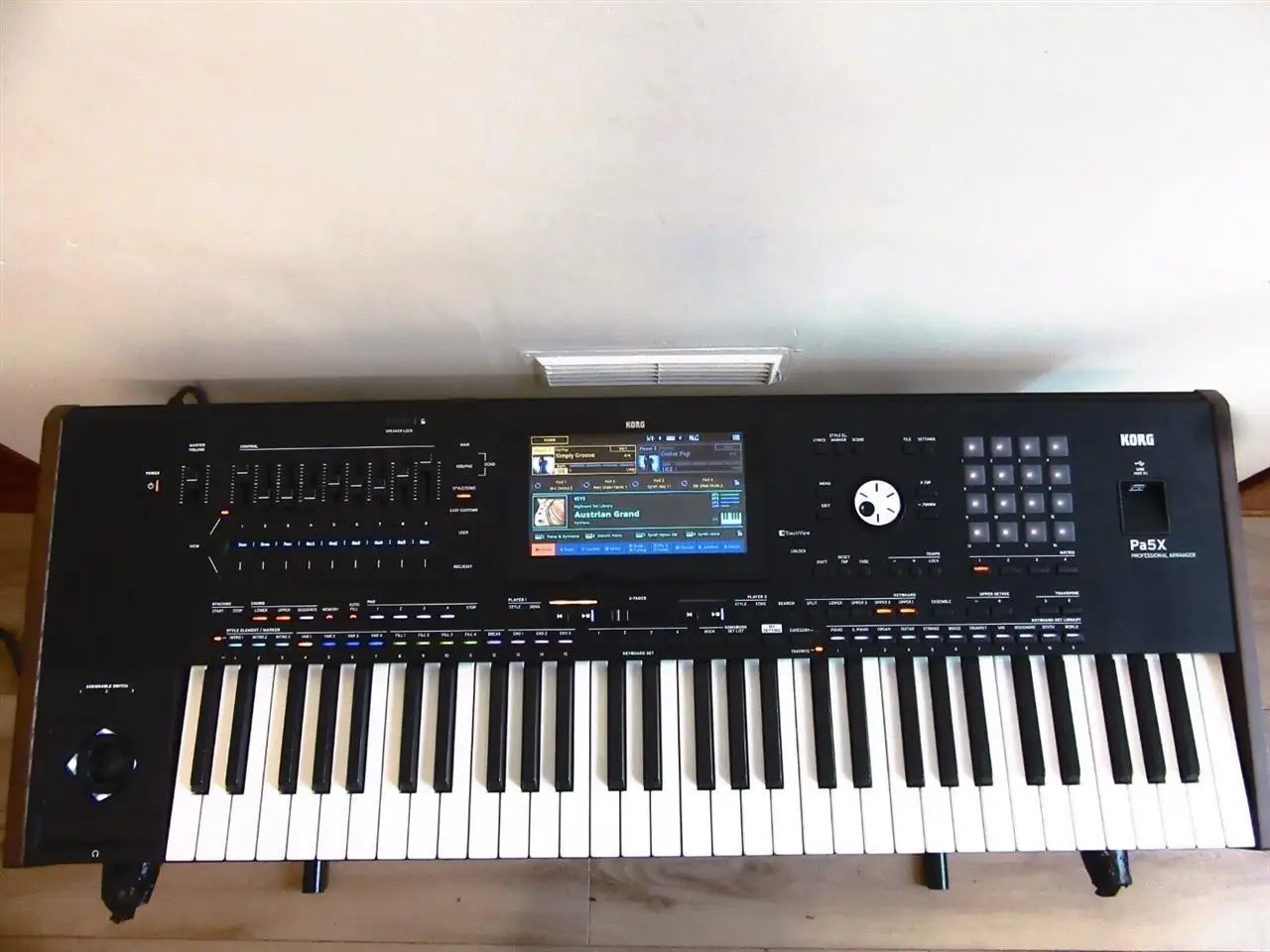 Teclado Korg PA5X Profesional Organizar