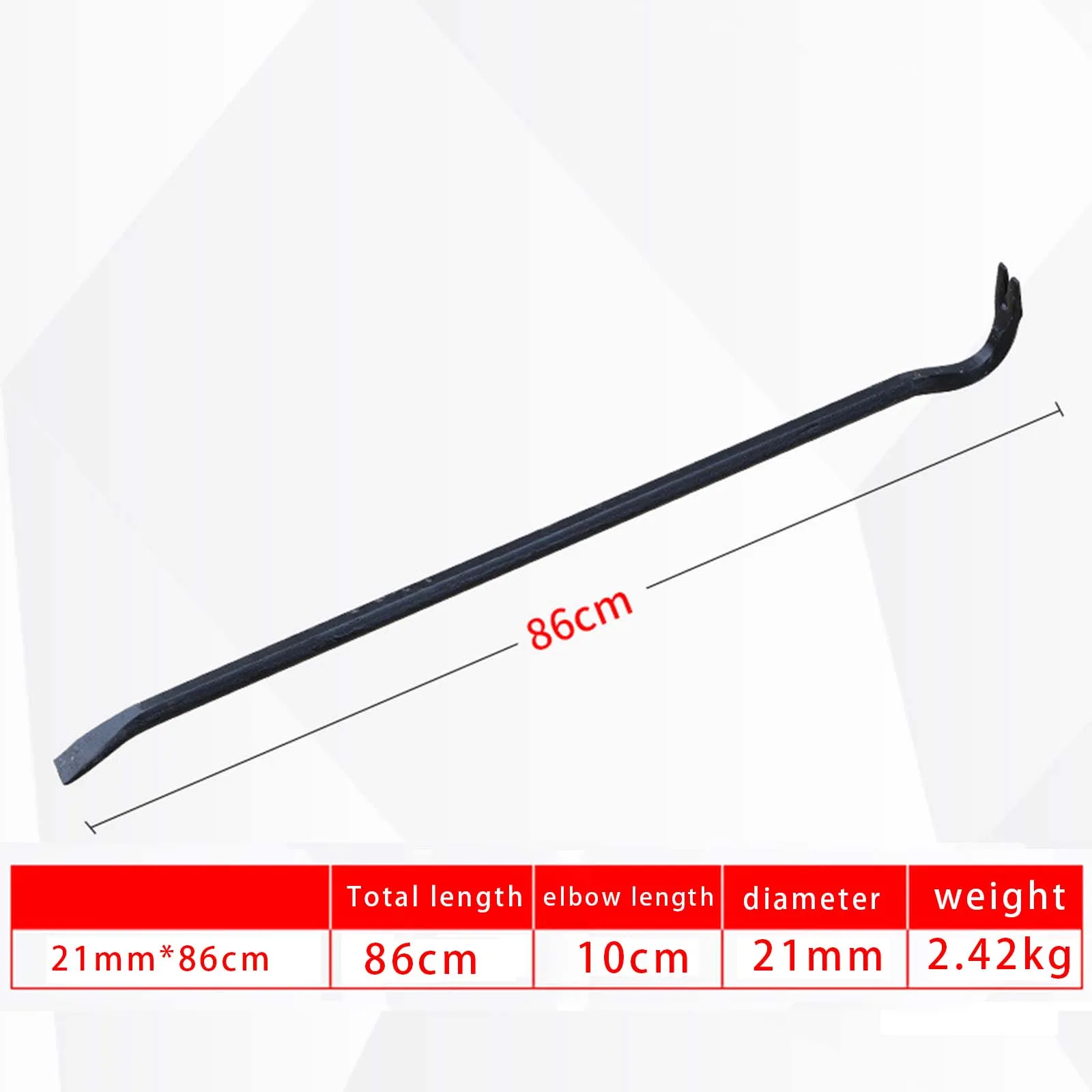 Pry Bar Hand Tools Crowbar Forged Steel Wrecking Bar for Wooden Crates Floor Nail Puller Tool Remover Pry Bar Extractor