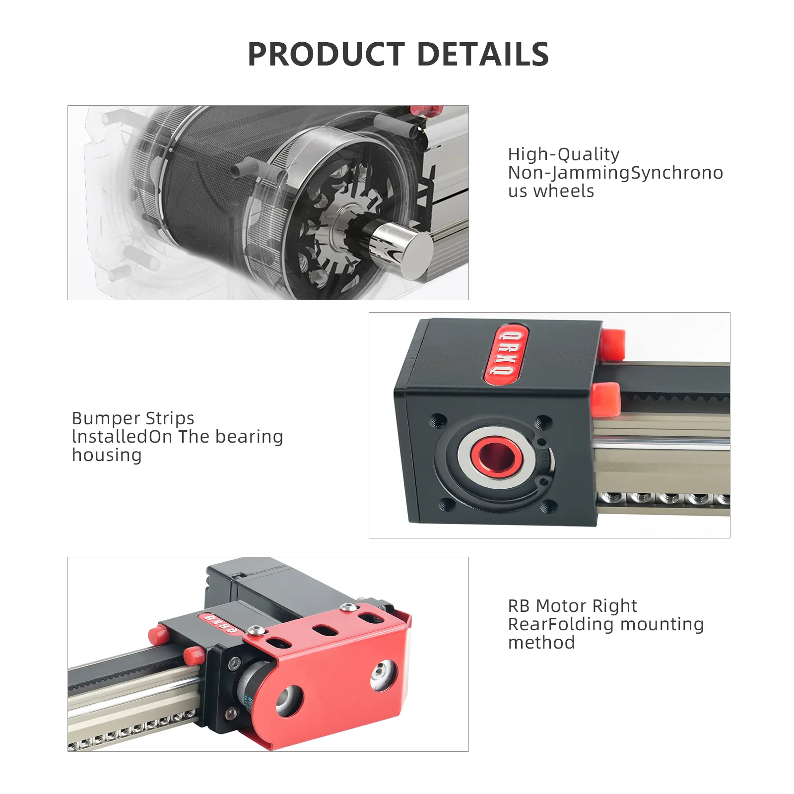 QRXQ Rxp30 Linear Guide Sliding Stage Travel  Motion Rail Slide Table For Nema23 Name17 Belt Actuator 3d Printer Part Cnc Parts