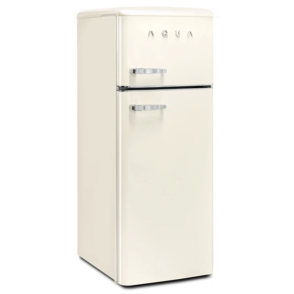 Haier Aqua Small Mini Reto Refrigerators 212L 3D Chrome Logo _ Visit Installation ARTA213MDI